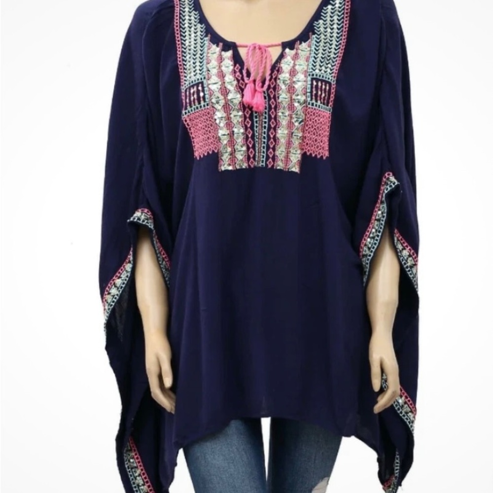 LILLY PULITZER Lucinda Embroidered 3/4 Sleeve Top